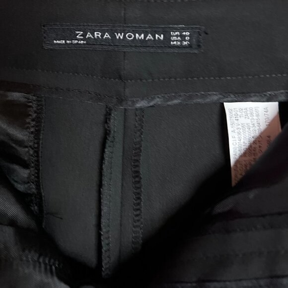 ZARA Full Length Dress Pants in Black Size S - Picture 4 of 8